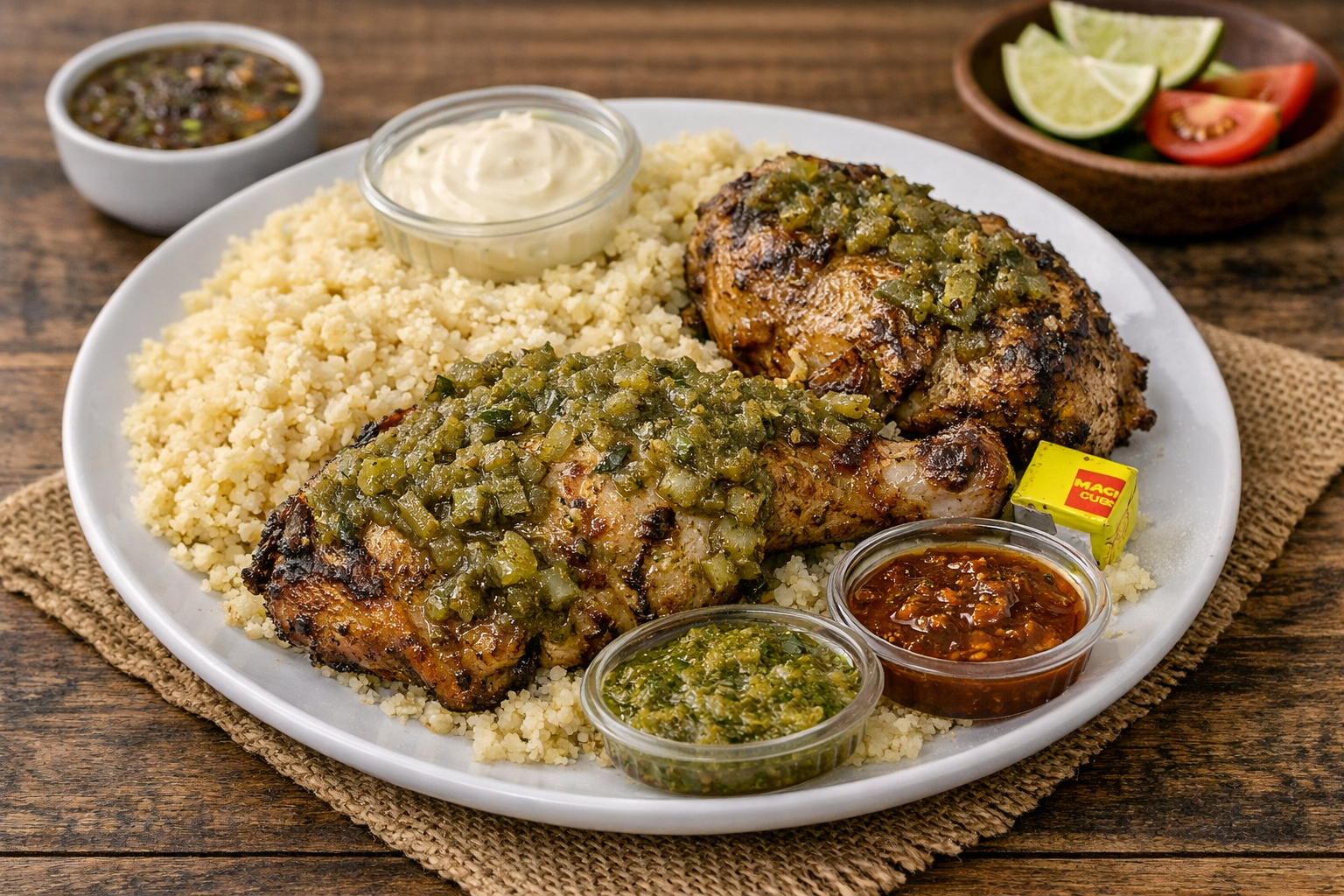 Attiéké & Onion Chicken